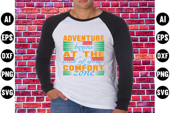 Adventure Quote Design: Graphics & T-Shirt Designs