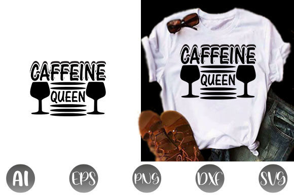 Caffeine Queen Graphics: T-Shirt Designs for Crafters