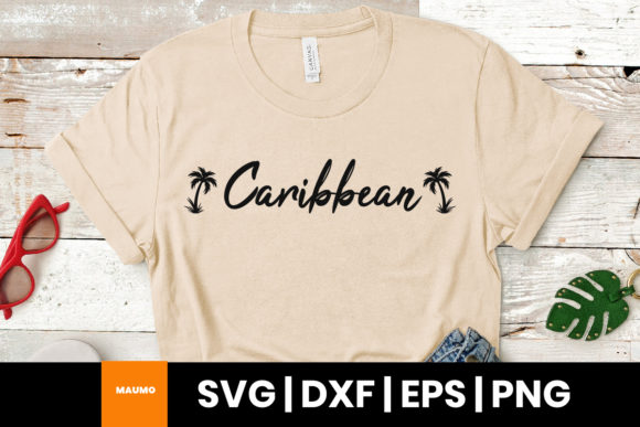 Caribbean Beach Life SVG Quote: Graphics & Print Templates