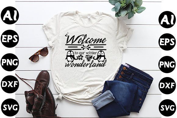 Christmas Quote Design: Welcome to Our Graphics & T-Shirt Designs