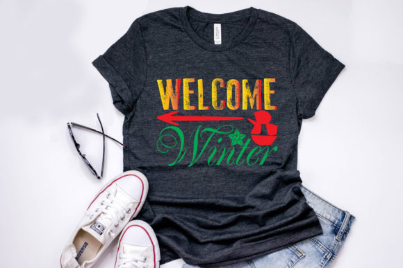 Christmas Quote Design, Welcome Winter