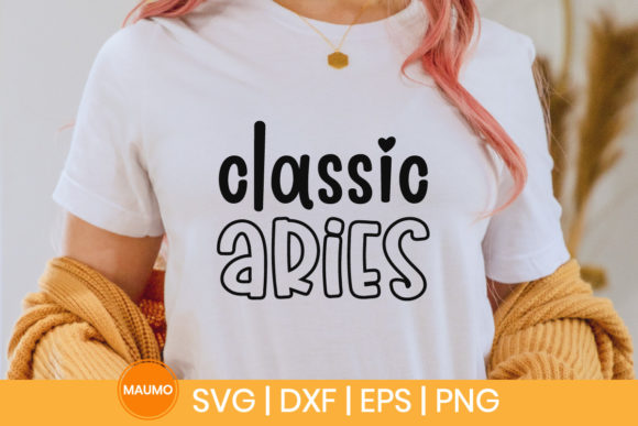 Classic Aries Star Sign SVG Quote: Graphics & Print Templates