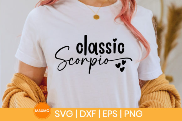 Classic Scorpio Star Sign SVG Quote — Graphics & Print Templates