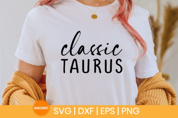 Classic Taurus Star Sign SVG Graphics & Print Templates