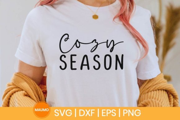 Cozy Season Winter SVG Quote: Graphics & Print Templates