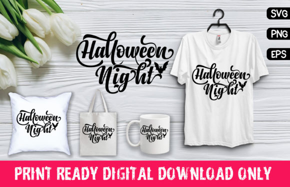 Halloween SVG Quote Sublimation Graphics & Print Templates
