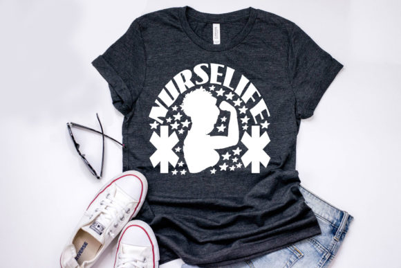 Nurse Quote Design, Nurselife: Graphics for T-Shirt Designs & Local Branding