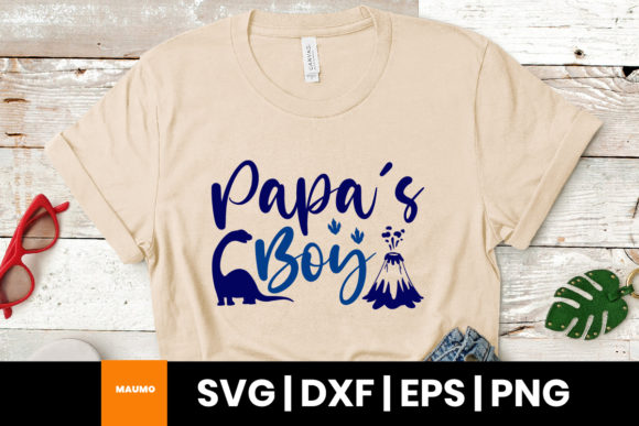 Papa s Boy Cute SVG Quote: Graphics & Print Templates